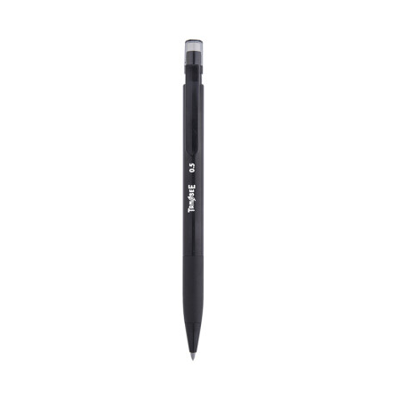 日本TANOSEE 自动铅笔不易断便携活动铅笔学生绘图铅笔 0.5mm黑色1支 TS-DG05-BK