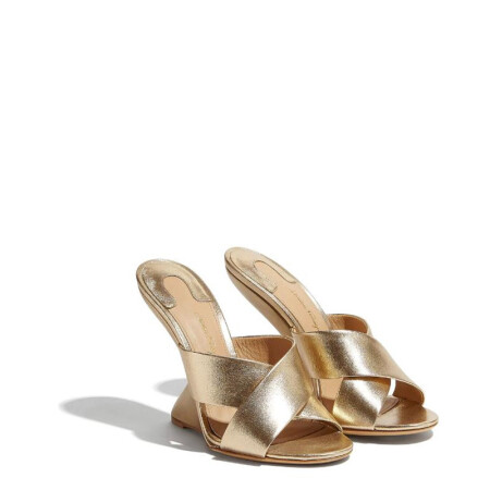 ferragamo菲拉格慕 女士鞋靴 奢侈品2018全球购 女士高跟鞋 新款金色