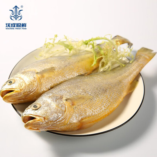 沃成极鲜 冷冻大黄花鱼 450g*2条59.8元包邮（双重优惠）