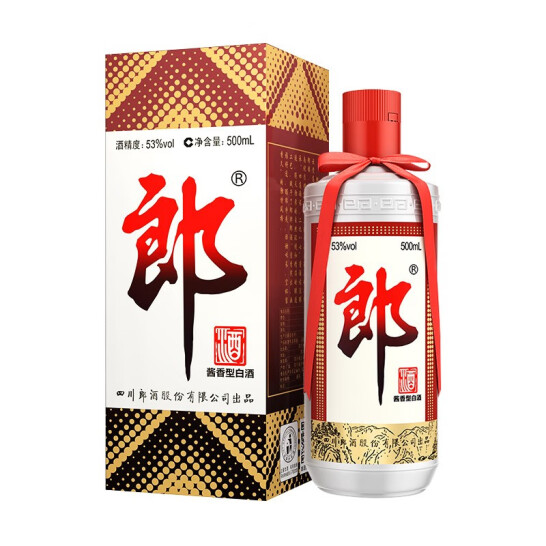 中华老字号，500ml 郎酒 53度酱香型白酒