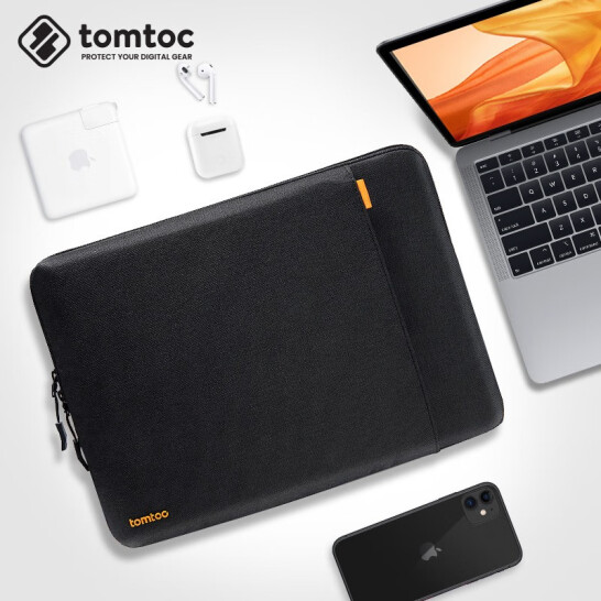 原创专利设计，可再生材料，soft缓冲加护：Tomtoc 17.3英寸笔记本电脑包