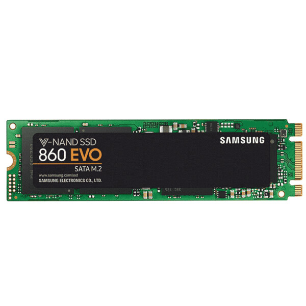 三星860EVO笔记本台式机一体机固态硬盘SSD M.2接口2280 SATA协议硬固体闪存储盘 860EVO M.2 250G 非256G