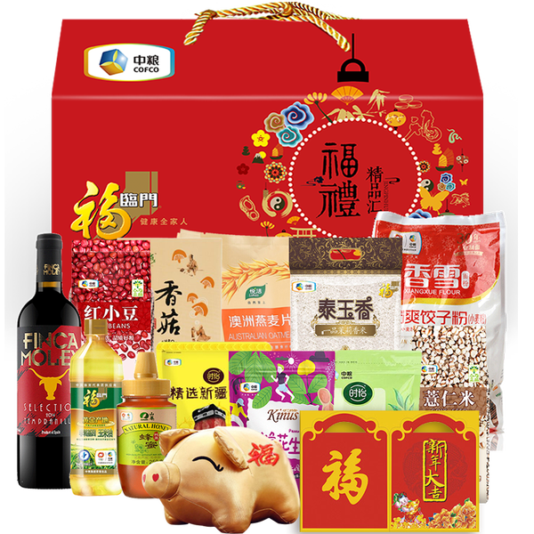 福临门 中粮大礼包春节礼品 杂粮礼盒 富贵悦选