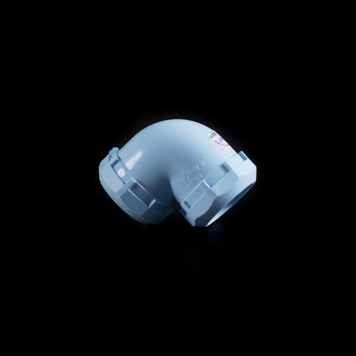 亞通家裝管五星系列-藍色PPR90°彎頭 20