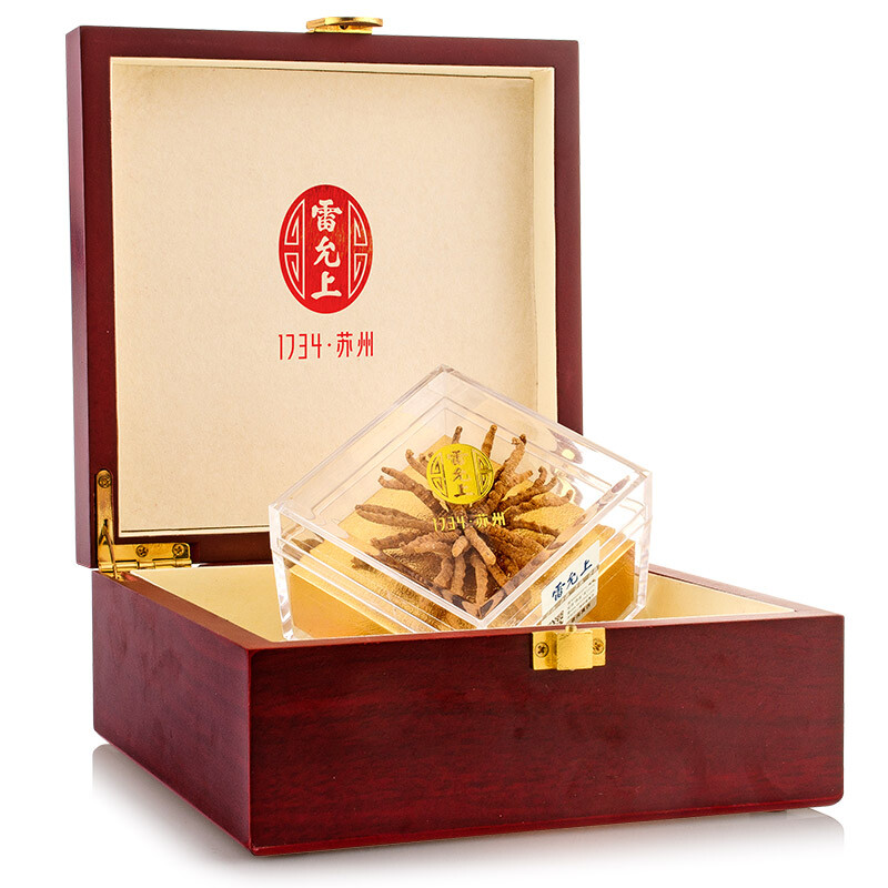 雷允上 冬虫夏草 虫草 正宗西藏那曲 高海拔 虫草礼盒精选5g 礼盒装