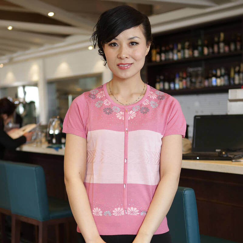 尚菊新款夏装中老年女装短袖t恤中年人服装气质妈妈装