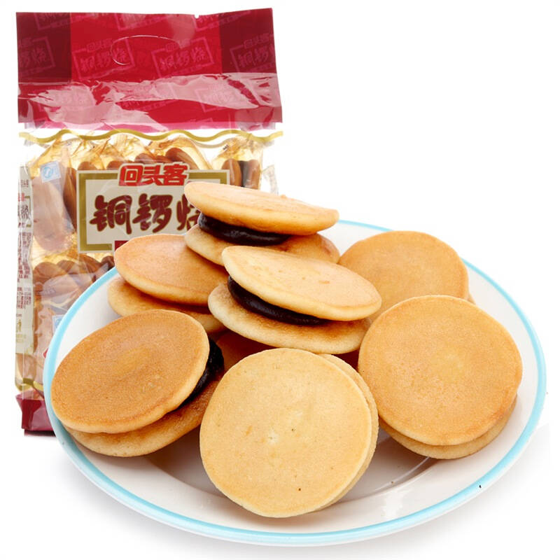 回头客铜锣烧红豆味288g 自营
