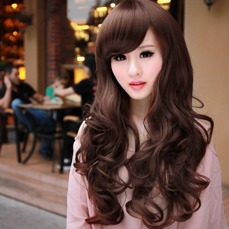 贝丽丝假发 长 卷 蓬松长发哑光假发 女生长卷发 韩版时尚假发套 深