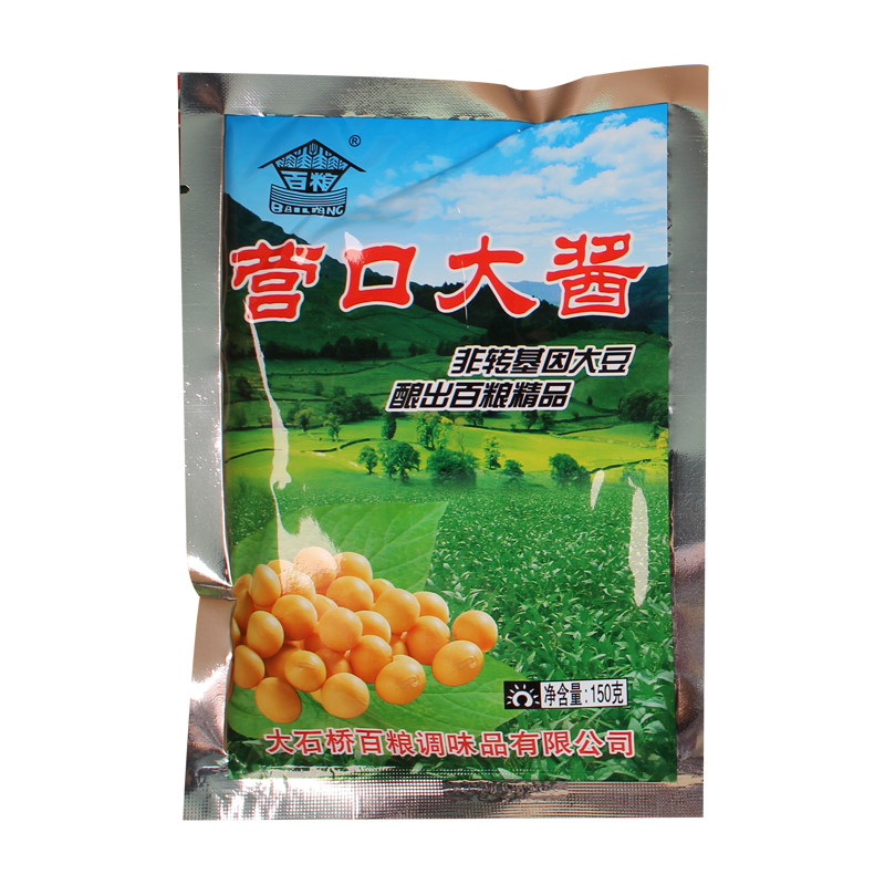 百粮营口大酱东北大酱农家酱黄豆酱拌面酱每袋150g共10袋