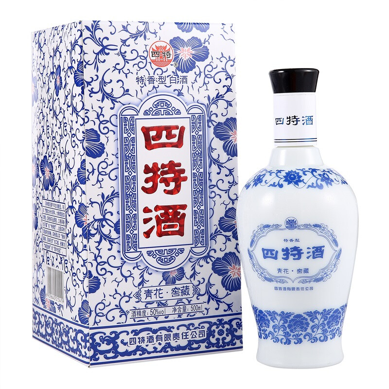 四特酒 白酒 青花窖藏 特香型 50度 500ml 单瓶装