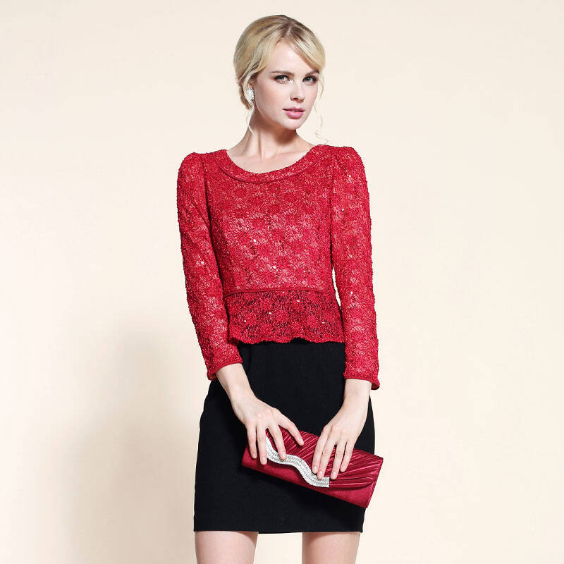 女人时报2014秋装新品高档婆婆妈妈婚宴装秋