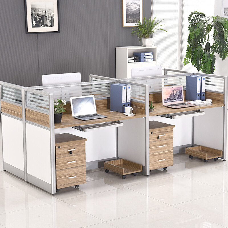 欧梵亚江苏上海办公家具屏风办公桌简约现代办公桌职员4人卡位员工