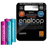 �������գ�eneloop�� HR-4UTGA-C4G ����750mAh����� 7�ų���أ���ɫ4��װ��