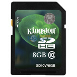 ��ʿ�٣�kingston��8GB class10 SD�洢����SD10V/8G��