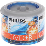�����֣�PHILIPS��DVD+R 16�� 4.7GB ����Թ�Ͱ Ͱװ50Ƭ ��¼��