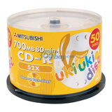 ���⣨Mitsubishi��CD-R 52�� 700M  С���� ����Բ�� ̨�� Ͱװ50Ƭ ��¼��