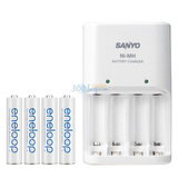 �������գ�eneloop�� NC-MQN04C04A-4S ������׼�������װ(��4��7��750mAh�����ճ����)