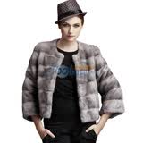 希荷 水貂皮草整貂皮 高端裘皮大衣新款貂毛外