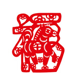 
                                        个性一百 太极八卦纳祥 节日装饰剪纸门贴窗花贴不干胶装饰窗贴纸中式布置墙贴纸客厅装饰画 红色 80CM                