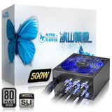 �񻪣�SUPER FLOWER����ɽ�콢500W SF-500P14XE��SE-R����Դ��ר��ģ���ͷ/14CM����LED����/֧���߱��ߣ�