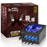 �񻪣�SUPER FLOWER��ս��ģ��500W SF-500K14XP ��Դ������ʽPFC/֧�ֱ���/��ɫLED���ȣ�