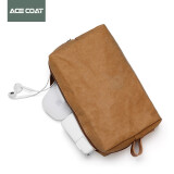 ACE COAT数码配件收纳包化妆包杂物包小收纳包超轻巧 纸黄(L号）