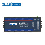 ZLAN卓岚多串口服务器8口串口RS232/485转以太网口ZLAN5843A 含转接板 485转以太网