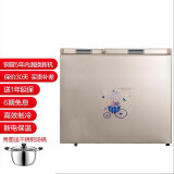 尊贵（ZUNGUI）231升全铜管商用冰柜大容积家用卧式双门冰柜冷藏冷冻转换冷柜 BCD-231金色双温