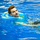 泳乐宝 充气加厚小孩儿童肩部圈 游泳圈 成人救生浮圈 浮潜装备 蓝色 XL(建议身高170-185CM)