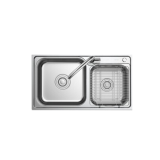 箭牌卫浴（ARROW）设计帮 厨房304不锈钢水槽洗菜盆洗碗盆双槽套餐配龙头 A款 爵士款双槽AEO4B10378