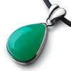如水珠宝 免灾避祸天然<em>彩宝</em>水滴形澳洲绿玉髓