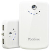 羽博（Yoobao） YB-642 双USB 移动电源/充电宝 11200毫安 白色