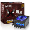 �񻪣�SUPER FLOWER��ս��ģ��500W SF-500K14XP ��Դ������ʽPFC/֧�ֱ���/��ɫLED���ȣ�