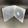 绿文 50个装方形光盘盒透明塑料cd光盘袋光盘套dvd光碟收纳盒子可插封面蝶壳