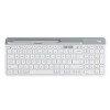 罗技（Logitech）K580 键盘 无线蓝牙键盘 办公键盘 便携超薄键盘 笔记本键盘 平板键盘 芍药白 kp