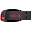 闪迪(SanDisk)128GB USB2.0 U盘 CZ50酷刃 黑红色 时尚设计 安全加密软件