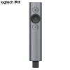 罗技（Logitech）Spotlight 无线演投影笔 远程视频会议翻页笔 激光笔 放大聚焦液晶屏可显（灰色）