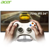 宏碁（Acer）34英寸IPS屏QHD分辨率HDR技术FreeSync窄边框旋转升降可壁挂娱乐专用显示器(音箱)CB342CK