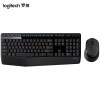 罗技(G)黑色无线键鼠套装 防泼溅 时尚高效 办公键盘鼠标套装 全尺寸多媒体键鼠套装 MK345