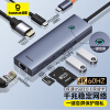 倍思拓展坞Type-C扩展坞USB3.0千兆网口转接头HUB分线转换器4K60Hz通用雷电4苹果华为联想笔记本电脑