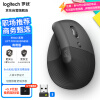 罗技（Logitech）Lift人体工学蓝牙鼠标 无线垂直办公小鼠标 带Logi Bolt接收器 商用版 灰色