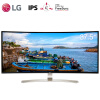 LG 37.5英寸 21:9超宽屏曲面 QHD 2K高分辨率 IPS硬屏 FreeSync 1ms 升降底座显示器 Type-C接口（38UC99）