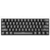 黑爵（AJAZZ） i610T有线蓝牙双模机械键盘 办公键盘 白光 61键 便携 多设备 苹果mac 黑色 青轴