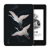 柏图 仅适配全新2018款 Kindle Paperwhite 4彩绘保护套 亚马逊电子书阅读器休眠壳 黑飞鹤