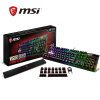 微星 MSI GK80 Cherry MX RGB炫彩机械 红轴 电竞吃鸡键盘