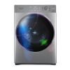 松下（Panasonic）7公斤变频滚筒洗衣机 智能APP一键智洗95度高温洗 家用超薄XQG70-S7055拉丝银