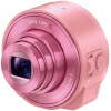 索尼（SONY） DSC-QX10 镜头式数码相机 粉色（1820万有效像素 10倍光学变焦 25mm广角 WIFI/NFC随时分享）