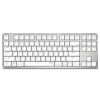 雷柏（Rapoo） MT500 轻薄办公机械键盘 有线键盘 办公键盘 笔记本键盘 电脑键盘 白色 红轴