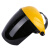 海斯迪克 耐高温氩弧焊防护面罩 电焊黄顶面罩gnjz-1051 白色