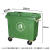 国瑞信德 660l户外塑料垃圾桶 环卫手推垃圾车小区街道移动垃圾箱